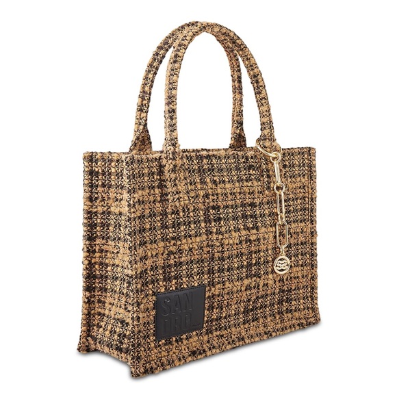 Sandro - Kasbah Medium Plain Tweed Tote - Picture 2 of 4